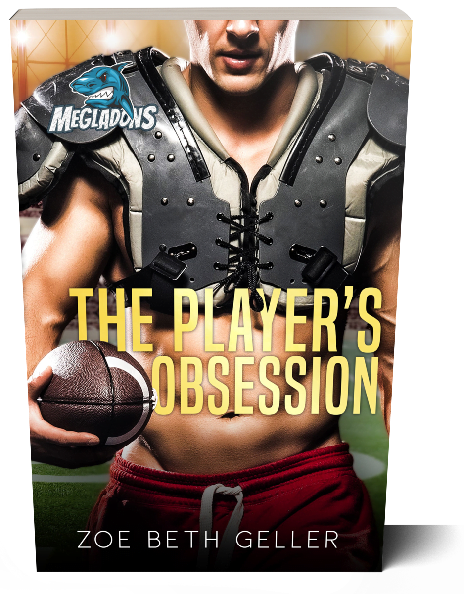 Muscular football player book cover featuring sports intensity and passion, titled Athletes Journey.