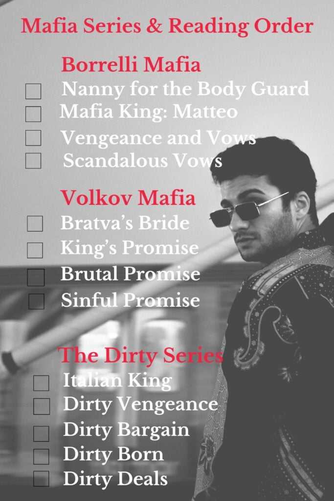 Mafia Book Series: Borrelli, Volkov, Dirty - Reading Guide with Checklists